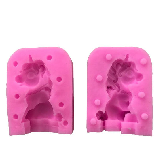 Unicorn other sugar cake baking tools 3D stereo DIY soap silicone mold