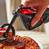 1Pc Motorcycle Stainless Steel Pizza Knife Pizza Wheel Cutter Motorbike Roller Chopper Slicer Peel Knives Kitchen Tools