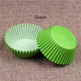 100 Pcs Cupcake Paper DIY Cake Muffin Baking Cups Case Liners Home Kitchen Baking Tools