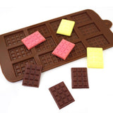 DIY 12 Grid Waffle Mold Creative Silicone Muffin Cake Waffle Mold Pastry Bakery Baking Tools Bakeware Cookies Mould