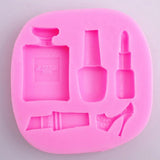 Silicone Makeup Lipstick Cake Decorating Mould Sugarcraft Chocolate Baking Mold Kitchen Accessories