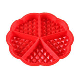 New 4-Cavity Waffle Mold Shape Food Grade Plastic,Cake Chocolate Pan, Silicone Mold Baking Mould Kitchen Bakeware Decorationg