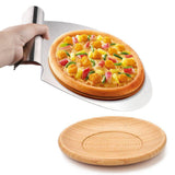 HOT-1PCS Baking Tools Stainless Steel Transfer Cake Tray Moving Plate Bread Pizza Blade Shovel Bakeware Pastry Scraper